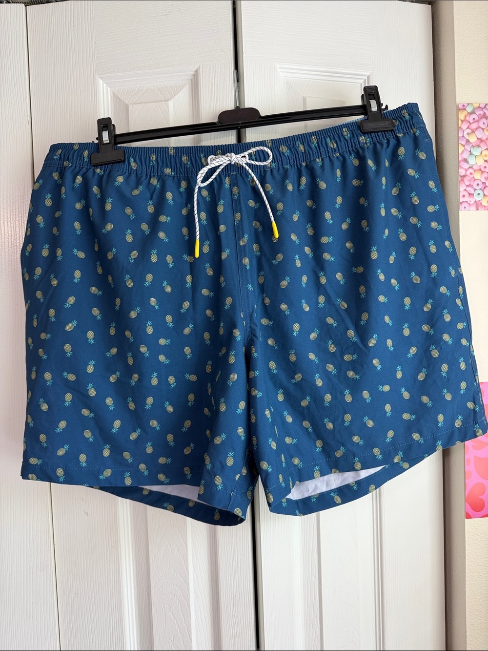 Bonobos Blue Pineapple-Print Swim Trunks